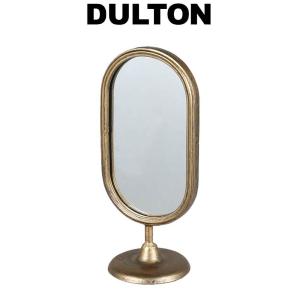 テーブル トップ ミラー オーバル ダルトン DULTON スタンドミラー ミラー 鏡 かがみ 卓上ミラー ゴールド スチール ガラス おしゃれ アンティーク｜ys-prism