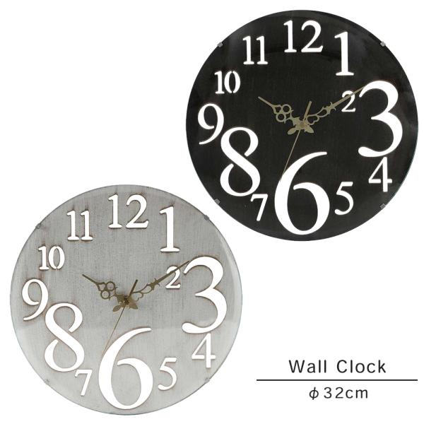 『壁掛け時計 φ32cm』 レトロ 壁掛時計 掛け時計 掛時計 ウォールクロック 時計 オシャレ お...