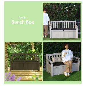 屋外ベンチ収納ストッカー 屋外収納庫 屋外用物...の詳細画像2