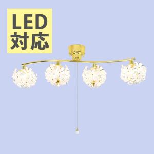 ブーケ　シーリングライト シーリングライト シーリングランプ 天井照明 照明器具 おしゃれ かわいい 可愛い 4灯 LED対応 花 はな フラワー 送料無料｜ys-prism