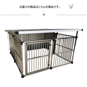 ステンレス製 屋外用 ペットケージ 外用 ペッ...の詳細画像2