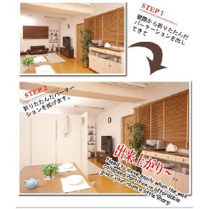 キャスター付き パーテーション 5連 高さ18...の詳細画像5