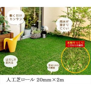 人工芝ロール20mm 2mグリーン 人工芝 ロ...の詳細画像1