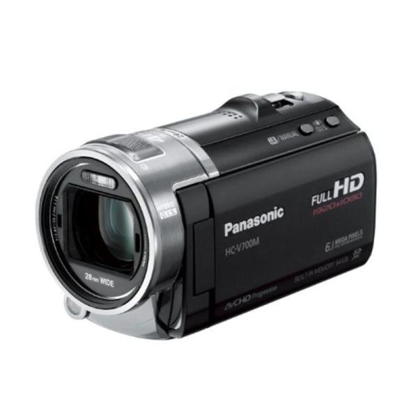 パナソニック デジタルハイビジョンビデオカメラ 内蔵メモリー64GB ブラック HC-V700M-K