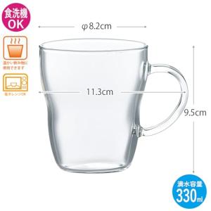 東洋佐々木ガラス 耐熱マグカップ 330ml ...の詳細画像4