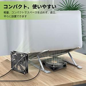 Mauknci USBファン 12cm 2台1...の詳細画像5