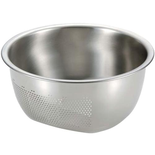 藤井器物製作所 3way水切りボウル ざる ステンレス製 23.5cm 日本製 ボール 米とぎ 水切...
