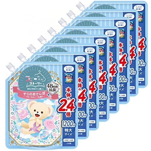 ケース販売 ファーファ ストーリー 柔軟剤 そらのおさんぽ フローラルソープの香り 1200ml 詰...