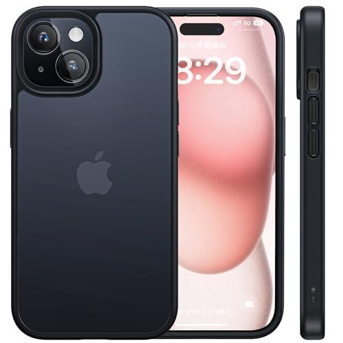 NIMASO ケース iPhone 15 用 カバー 滑り止め マット仕上げ 全面保護 耐衝撃 米軍...