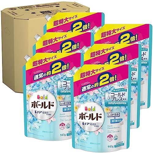 ボールド 洗濯洗剤 液体 フレッシュフラワーサボン 詰め替え 945g×6ケース販売