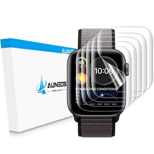 AUNEOS Apple Watch フィルム Series7 アップルウォッチ 液晶保護 フィルム TPU製 3D全面保護 2021年改良 5枚組