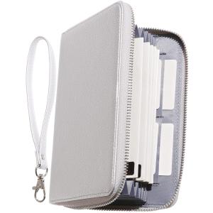 BLUE SINCERE 印鑑も入る 通帳ケース 磁気防止 大容量 カード12枚収納 革 レザー レディース RFID パスポート カードケース