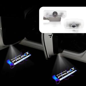 Akarin カーテシライト ドアウェルカムライト カーテシランプ LEDロゴ投影ゴーストシャドウ 30系トヨタ プリウス 2個セット 車用ドアランプ