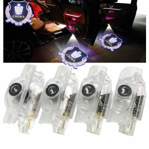 Minile クラウン車用ドアランプ カーテシランプ ロゴ 4個セット ドアライト カーテシ LEDロゴ投影 180系200系200系クラウン