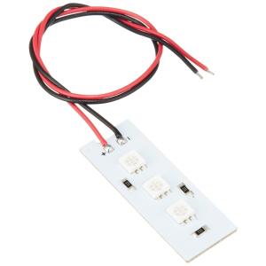 エーモン amon 車 自動車 3連フラットLED 広角照射 高輝度 青 1826