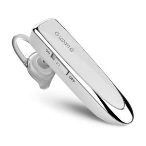 Glazata Bluetooth 日本語音声ヘッドセット V4.1 片耳 高音質 超大容量バッテリー 長持ちイヤホン 30時間通話可 EC200 白