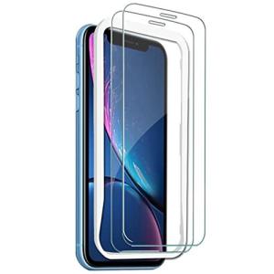 Less is More iPhone11 iPhoneXR ガラスフィルム 保護フィルム 日本製旭硝子 貼付けガイド枠付き 2枚入り