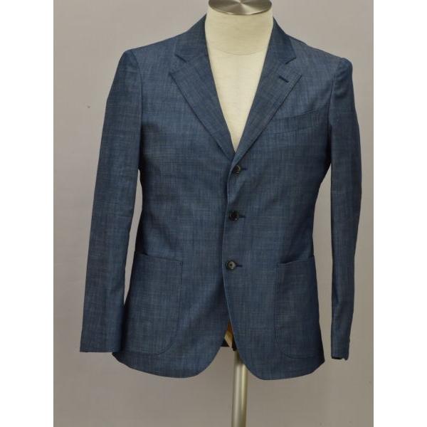 エディフィス EDIFICE CRS 3B ジャケット スラブシャンブレー 42サイズ ネイビー メ...