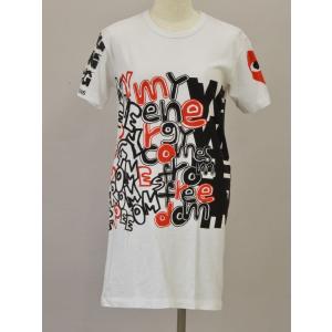 コムコム コムデギャルソンCOMME des GARCONS フロントレース切替デザインTシャツ 白XS 【レディース】 COMME des GARCONS コムコム コムデギャルソンCOMME フロント