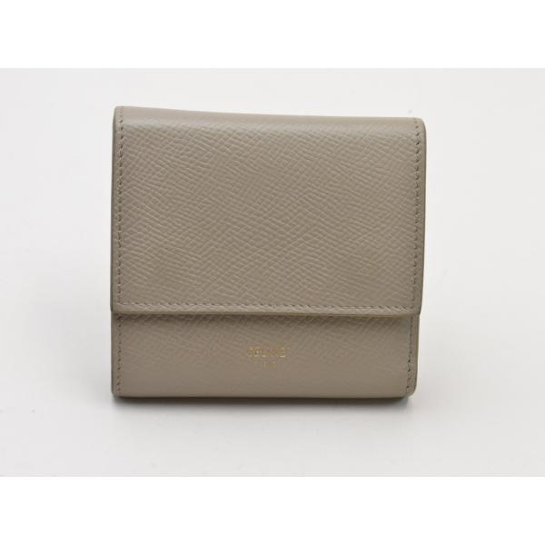 セリーヌ CELINE スモール トリフォールドウォレット グレインドカーフレザー 10B573BE...