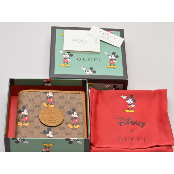 グッチ GUCCI DISNEY ミニGGスプリーム ミッキーマウス 602549 レザー コンパク...