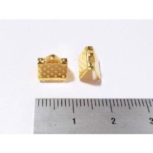 レース留め金具・ヒモ留め 約10個 (8mm ...の詳細画像2