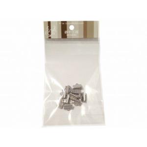 レース留め金具・ヒモ留め 約10個 (10mm...の詳細画像1