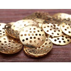 シャワー金具(約17mm)約25枚セット ゴールド シャワー台