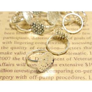 シャワー台付リングパーツ 約10個 白銀 約2.0cm シャワー金具約14mm