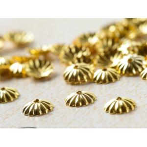 座金・花座・菊座パーツ ゴールド スチールメッ...の詳細画像2