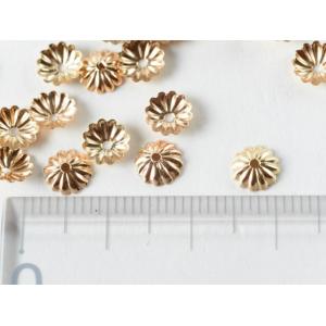 座金・花座・菊座パーツ KC金 スチールメッキ...の詳細画像1