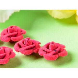 アルミ薔薇 ベロア風コーティング(径約15mm...の詳細画像2