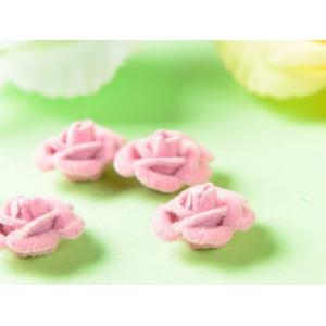 アルミ薔薇 ベロア風コーティング(径約15mm...の詳細画像2