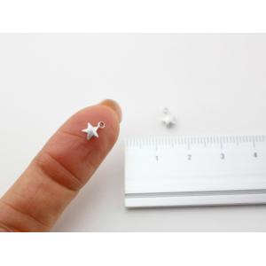 チャーム 星 ぷっくりデザイン カン付 マット...の詳細画像1