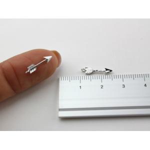 チャーム 矢 カン付 シルバー 15mm 1個...の詳細画像1