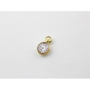 チャーム 時計 ミニ カン付 ゴールド 12m...の詳細画像2