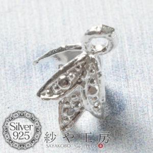 Aカン シルバー925 チューリップ シルバー 9mm 1個 1ヶ バチカン 接続金具 手芸 ハンドメイド 手作り 副資材 基本パーツ 約0.9cm
