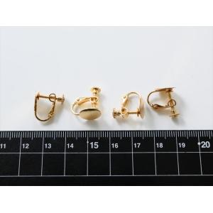 イヤリング パーツ ネジバネ 平皿 アクセサリ...の詳細画像2
