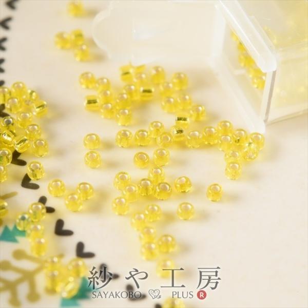 ビーズ 丸小ビーズ col.35 メタリックイエロー 2mm イエロー 10ｇ 約0.2cm 丸ビー...