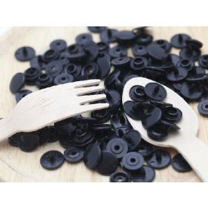 プラスナップ スナップボタン 艶あり ブラック 10mm 約30組 ハンドプレス 問屋 洋裁材料 手作り小物 雑貨 約1cm アクセサリーパーツ パーツ