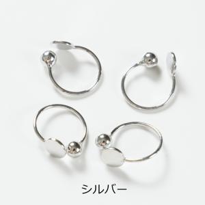 イヤリング パーツ イヤーカフ 4mm平皿付 ...の詳細画像2