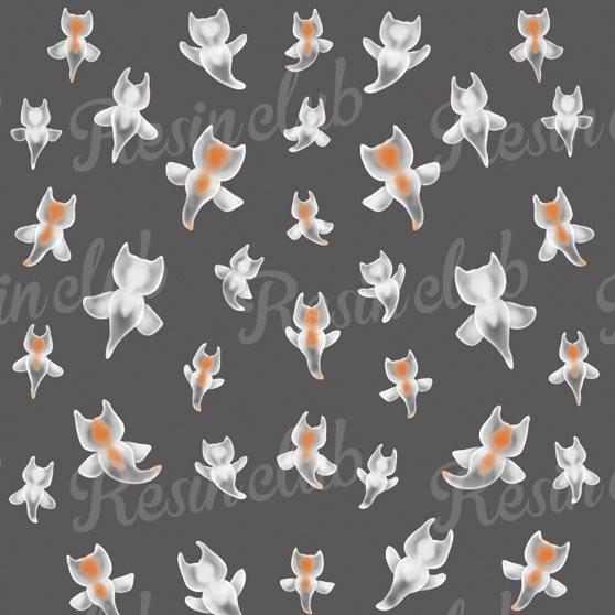 Resin club(レジンクラブ) レジン 封入 シール 埋め込みレジンシール クリオネ ホワイト...