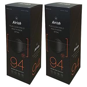 MEDIK 高密度4層構造フィルターKF94マスク Airish Plus 40枚 使い捨て 不織布 立体3Dマスク PM2.5 飛沫 花粉 ブラック