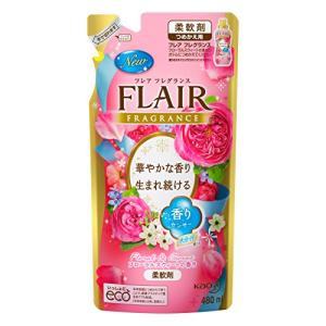Kao フレア フレグランス フローラルスウィートの香り 柔軟剤 詰替用 480ml × 1個 ハミング フレア フレグランス 柔軟剤の商品画像