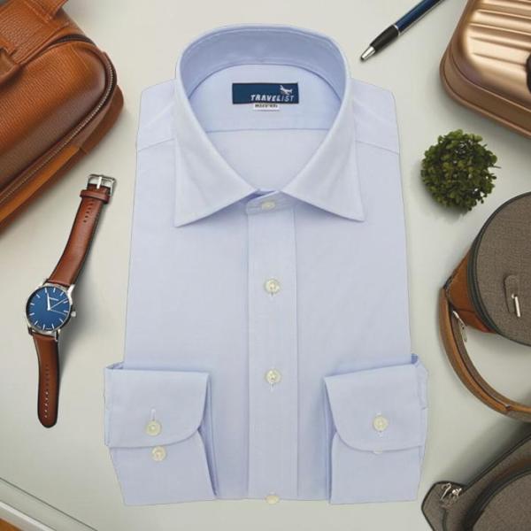 ストレッチ ワイシャツ メンズ 長袖 帝人ハイゲージトリコットニット ポリエステル100％ ノーアイ...