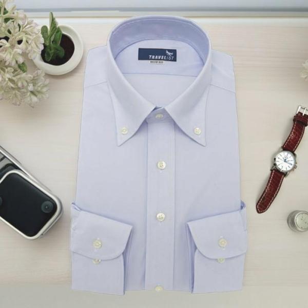 ストレッチ ワイシャツ メンズ 長袖 帝人ハイゲージトリコットニット ポリエステル100％ ノーアイ...