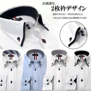 ワイシャツ メンズ 長袖 Yシャツ カッターシ...の詳細画像3