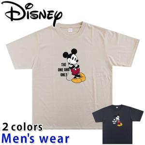 ディズニー 半袖 Tシャツ メンズ ミッキー マウス Disney グッズ メール便送料無料 5277-2501B