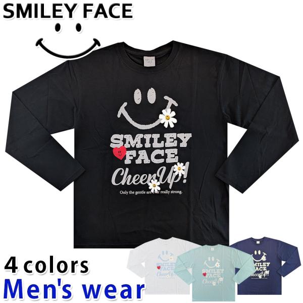 スマイル ニコちゃん 長袖 Tシャツ メンズ スマイリー SMILE グッズ メール便送料無料 12...