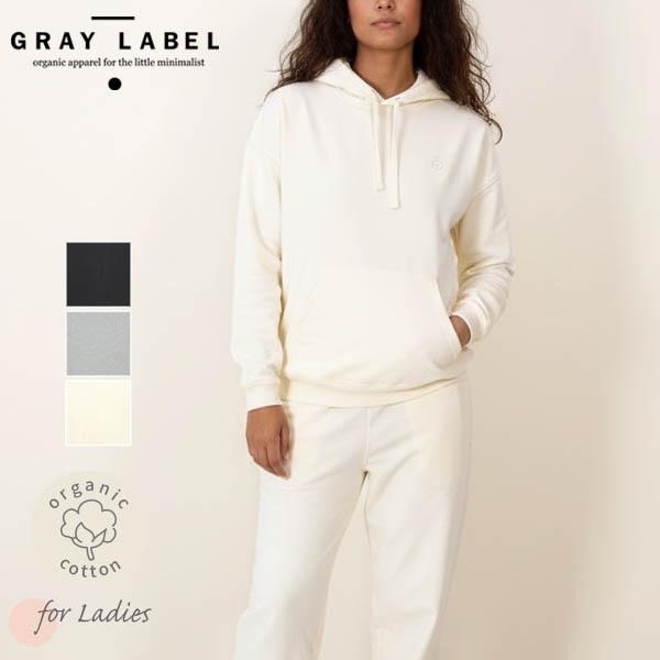 【SALE／20%OFF】 オーガニックコットン プルパーカー Gray Label